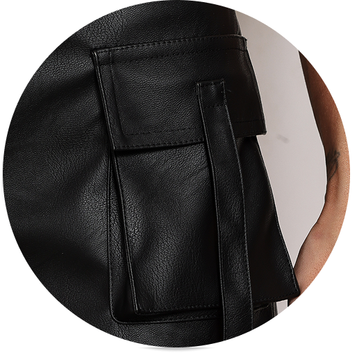  Shorts Couro Bolsos Pandora