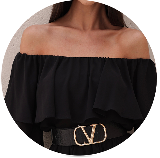  Conjunto Blusa e Short Saia Babado Alexia