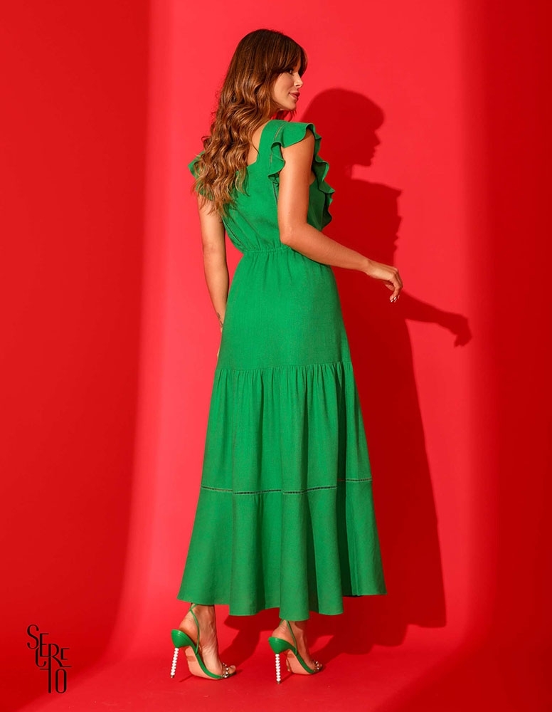 Vestido Longuete Cecilia Verde
