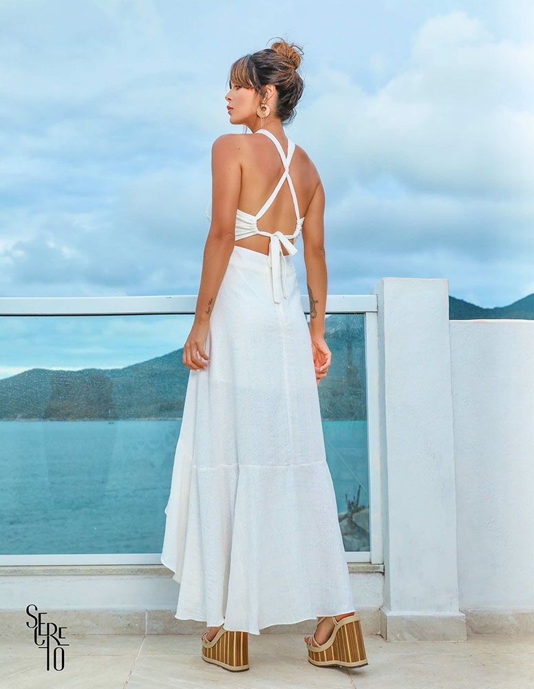 Vestido Longuete Atenas Off White