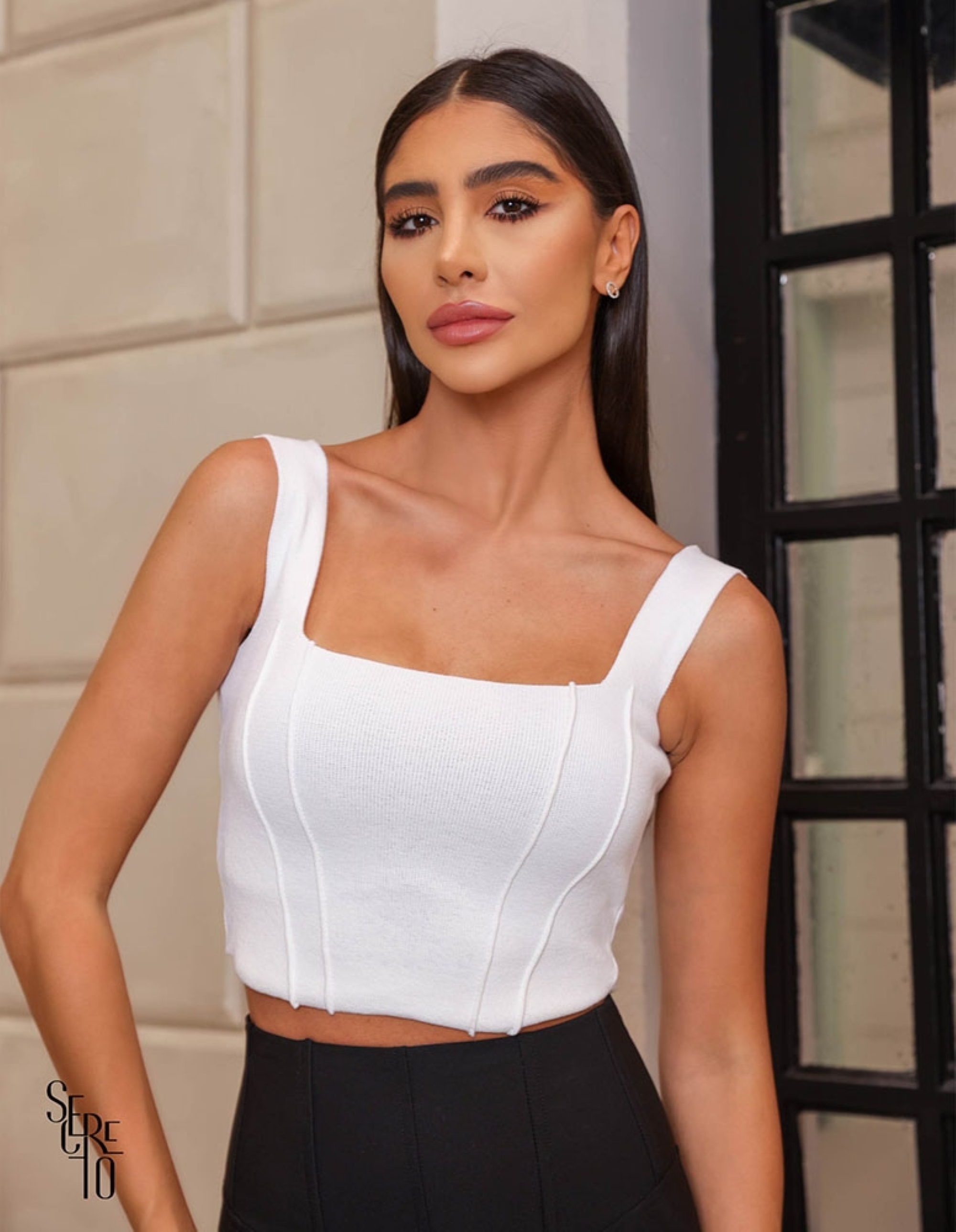 Cropped Modal Kendra Off White